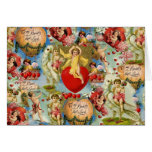 Beautiful Vintage Valentine Love Cherub Collage Cards