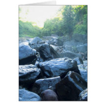 Beautiful  waterfall greeting card