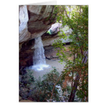 Beautiful  waterfall greeting card