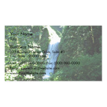 Beautiful waterfalls business card template