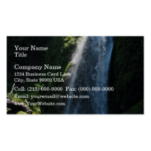 Beautiful waterfalls business cards