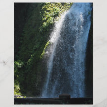 Beautiful waterfalls flyer design