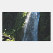 Beautiful waterfalls rectangle sticker