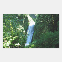 Beautiful waterfalls rectangular sticker