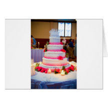 Beautiful Wedding Cake Greeting Card