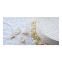 Beautiful wedding cake photo card template