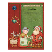 Beautiful, whimsical Christmas design Letterhead Template