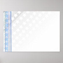 Beautiful white star pattern poster