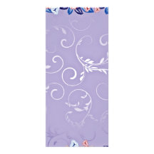 Beautiful white swirls on indigo background customized rack card