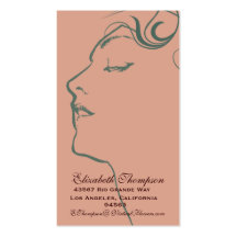 Beautiful Woman Business or Name Card Business Card