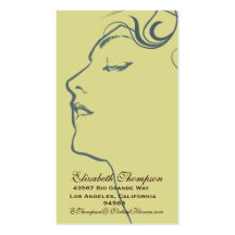 Beautiful Woman Business or Name Card Business Cards