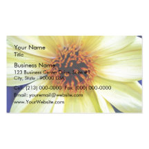 Beautiful Yellow flower detail Business Card Template