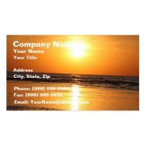 Beautiful Yellow Sunset 2 business cards
