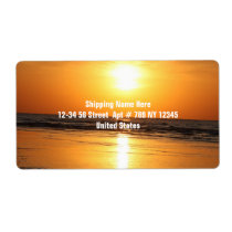 Beautiful Yellow Sunset 2 labels