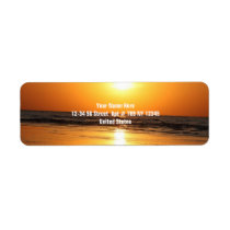 Beautiful Yellow Sunset 2 labels