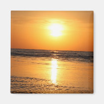 Beautiful Yellow Sunset 2 magnets