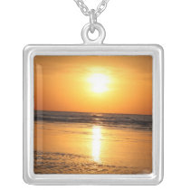 Beautiful Yellow Sunset 2 necklaces