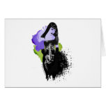 Beautiful zombie, dead sexy greeting card