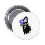 Beautiful zombie, dead sexy pinback buttons