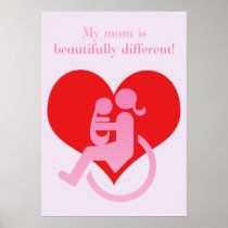 Beautifully different mom posterdrucke