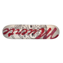 beautifulreddeath custom skateboard