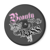 Beauty and the BASS Fridge Magnets