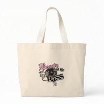 Beauty and the BASS Trance Electro techno Rave DJ Canvas Bags