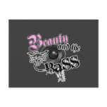 Beauty and the BASS Trance Electro techno Rave DJ Postcard