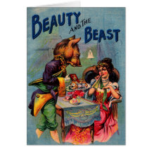 Beauty and the Beast, Greeting Card