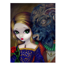 "Beauty and the Beast" Postcard