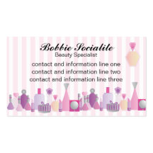 Beauty Bottles Business Card Templates