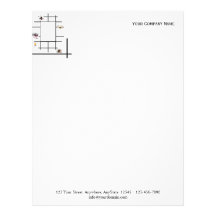 Beauty Divergence in Black and White Letterhead Template