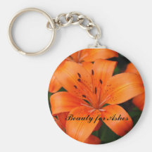 Beauty for Ashes Keychain