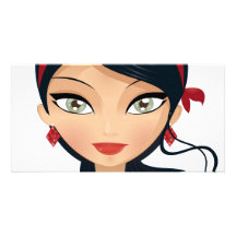Beauty Girl Picture Card