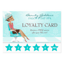Beauty Goddess Loyalty Card Business Card