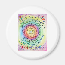Beauty in Life Rounded Rainbow Fridge Magnets