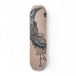 Beauty In Moon Art Skateboard