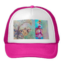 BEAUTY IN PINK DRESS / Magic Butterfly Plant Mesh Hats
