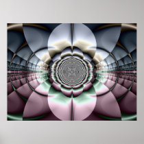 Beauty In Rose Silver Poster