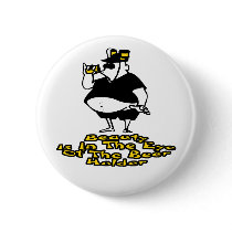 Beauty is in the eye of the Beer holder Pinback Button
