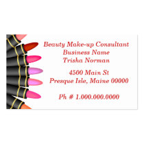 Beauty Make-up Consultant business cards