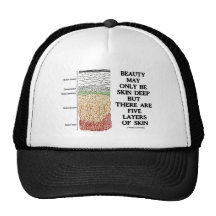 Beauty May Be Skin Deep But Five Layers Of Skin Trucker Hat