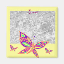 Beauty of a Butterfly template magnet