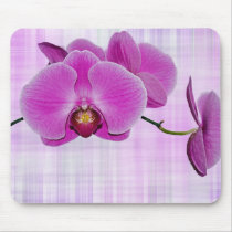 Beauty On Plaid Mouse Pads