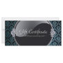 BEAUTY PARLOUR GIFT CERTIFICATE