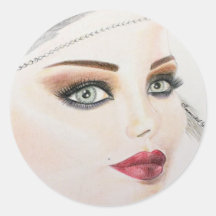 Beauty Round Stickers