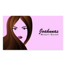 Beauty Salon Business Cards- colour changeable