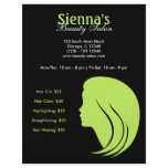 Beauty Salon (Dark Olive Green) Flyer Design