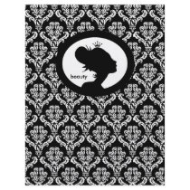 Beauty Salon Flyer Hair Damask Black Crown