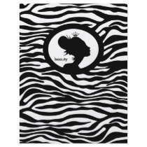 Beauty Salon Flyer Hair Zebra Black Crown